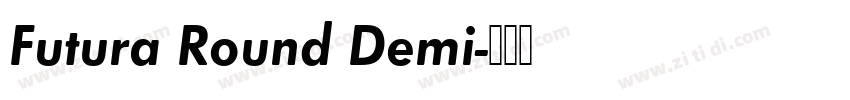 Futura Round Demi字体转换